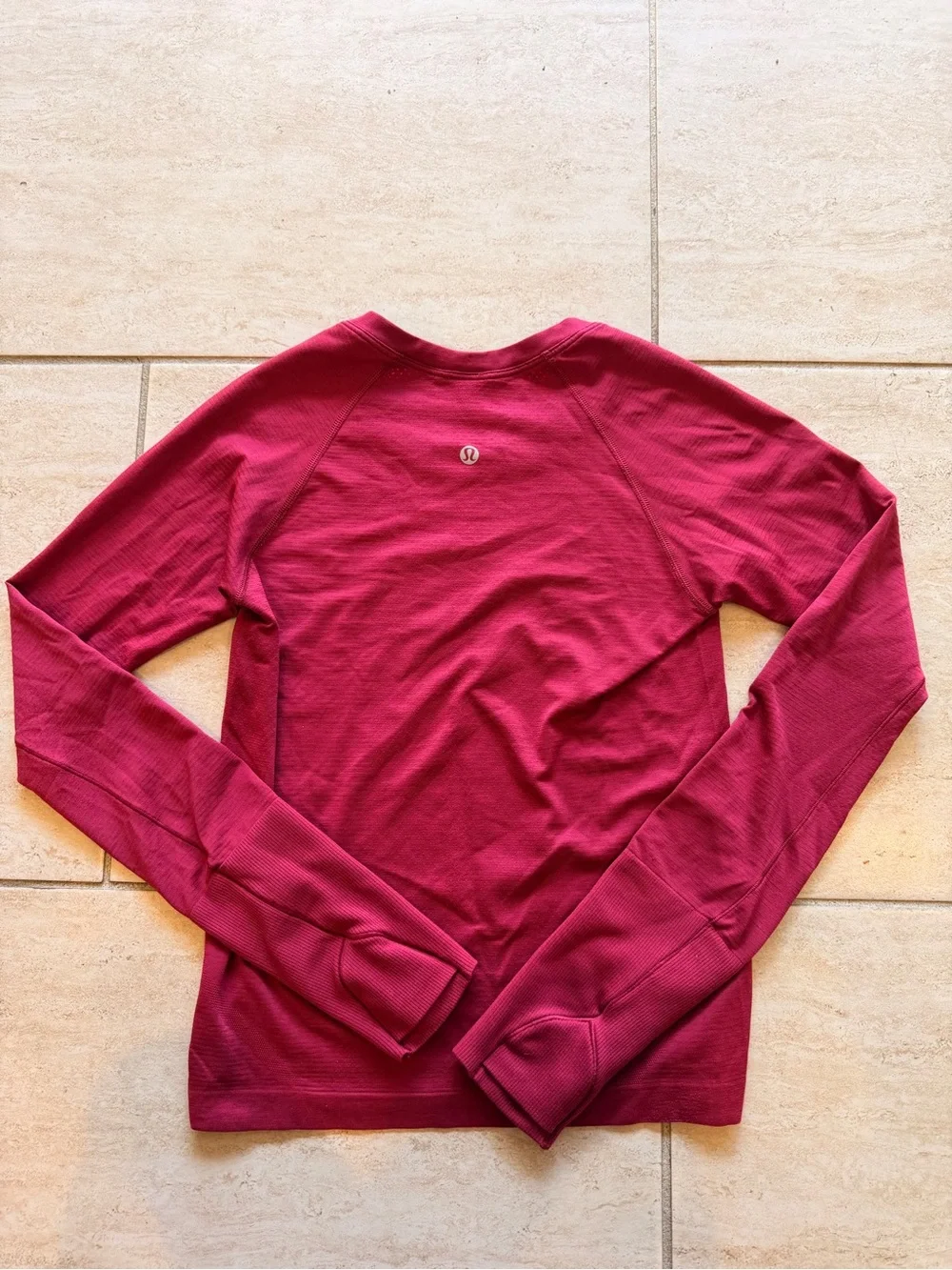 lululemon athletica Long-Sleeve Crew Top - Deep Raspberry